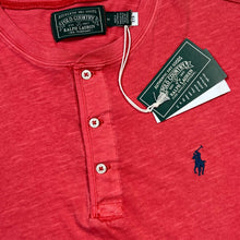 Load image into Gallery viewer, NWT Polo Country Ralph Lauren Spring Red Henley Tee
