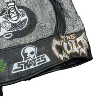 Load image into Gallery viewer, Vintage Hand Drawn Punk Skater Thinsulate Leather Jacket

