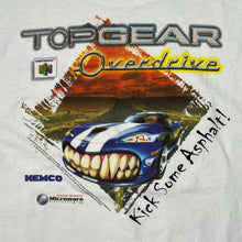 Load image into Gallery viewer, Vintage 1996 Nintendo 64 Top Gear Overdrive Video Game Promo Tee
