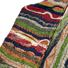 Load image into Gallery viewer, Coogi Classic Multicolor 3D Knit V Neck Linen Cotton Blend Pullover Sweater
