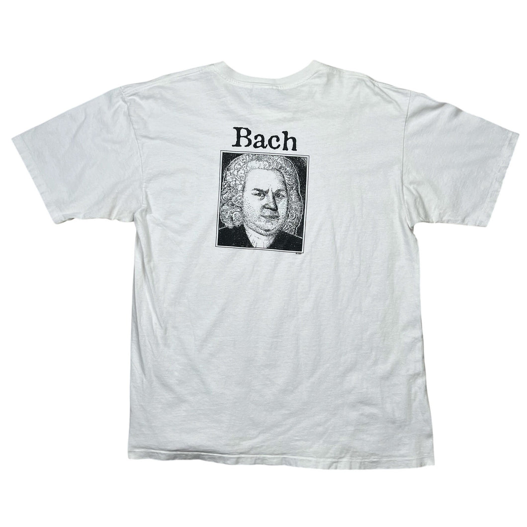 Vintage Front Bach Johann Sebastian German Composer Funny Tee