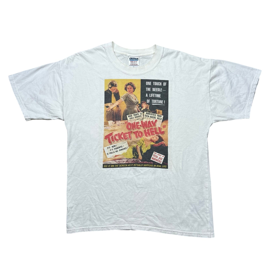 Vintage One Way Ticket To Hell Movie Promo Tee