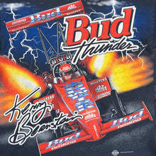 Load image into Gallery viewer, Vintage 1997 Kenny Bernstein Bud Thunder Dragster Racing Lightning AOP Tee
