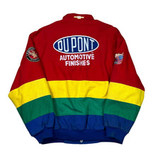 Load image into Gallery viewer, Vintage Jeff Hamilton Jeff Gordon Rainbow Warrior DuPont NASCAR Jacket
