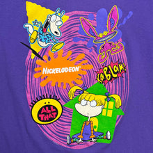 Load image into Gallery viewer, Vintage 1998 Nickelodeon All That Rugrats KaBlam Real Monsters Rocko TV Show Promo Tee
