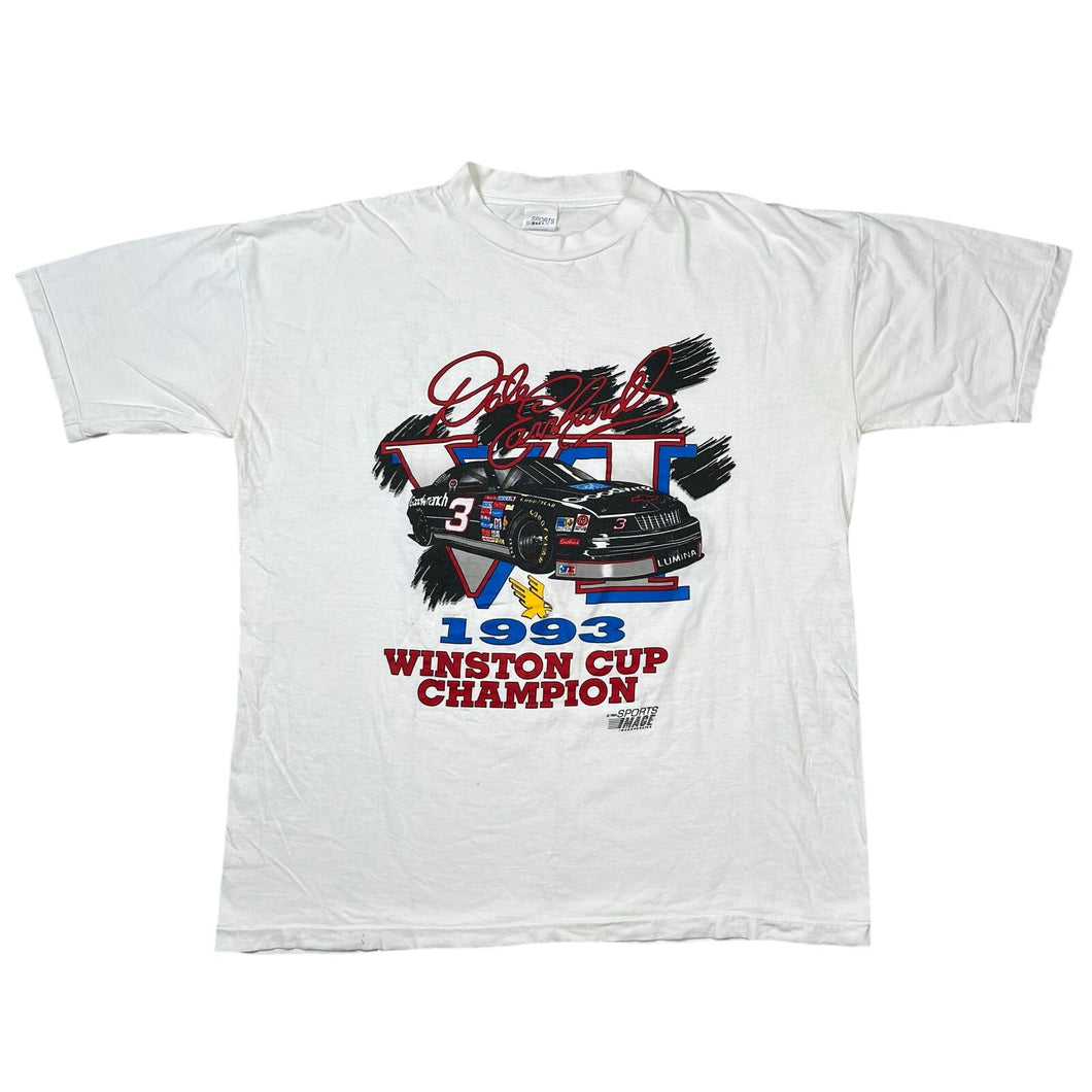 Vintage 1993 Dale Earnhardt Winston Cup Champion NASCAR Tee