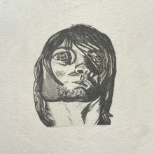 Load image into Gallery viewer, Vintage Kurt Cobain Abstract Art Memorial Parking Lot Bootleg Tee
