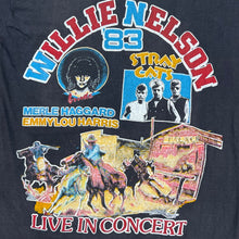 Load image into Gallery viewer, Vintage 1983 Willie Nelson Picnic King Of Hearts Live In Concert Music Tee
