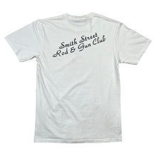 Load image into Gallery viewer, Vintage Revolver Gun Aim Smith Street Rod &amp; Gun Club Tee
