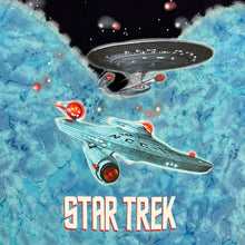 Load image into Gallery viewer, Vintage 1999 Star Trek USS Enterprise Tie Dye TV Show Promo Tee
