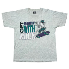 Load image into Gallery viewer, Vintage Get Moovin’ With Milk Cow Skateboarder Tee
