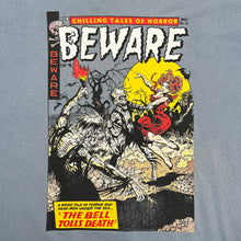 Load image into Gallery viewer, Beware The Bell Tolls Death Chilling Tales Of Horror Comic Promo Tee
