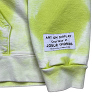 Load image into Gallery viewer, Gallery Dept. French Zip Lime Tie Dye Spell Out Hoodie Sweatshirt
