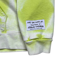 Load image into Gallery viewer, Gallery Dept. French Zip Lime Tie Dye Spell Out Hoodie Sweatshirt
