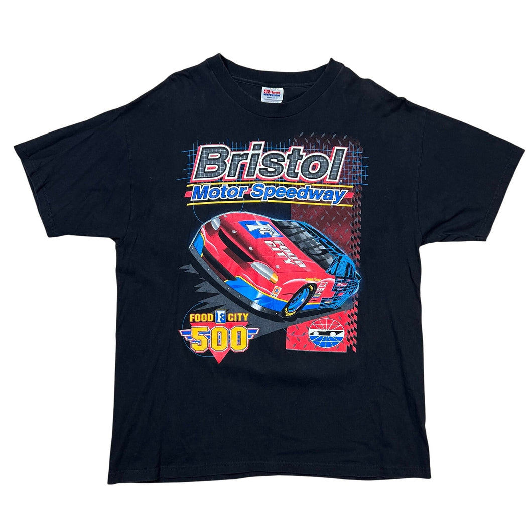Vintage 1998 Bristol Speedway Food City 500 NASCAR Tee