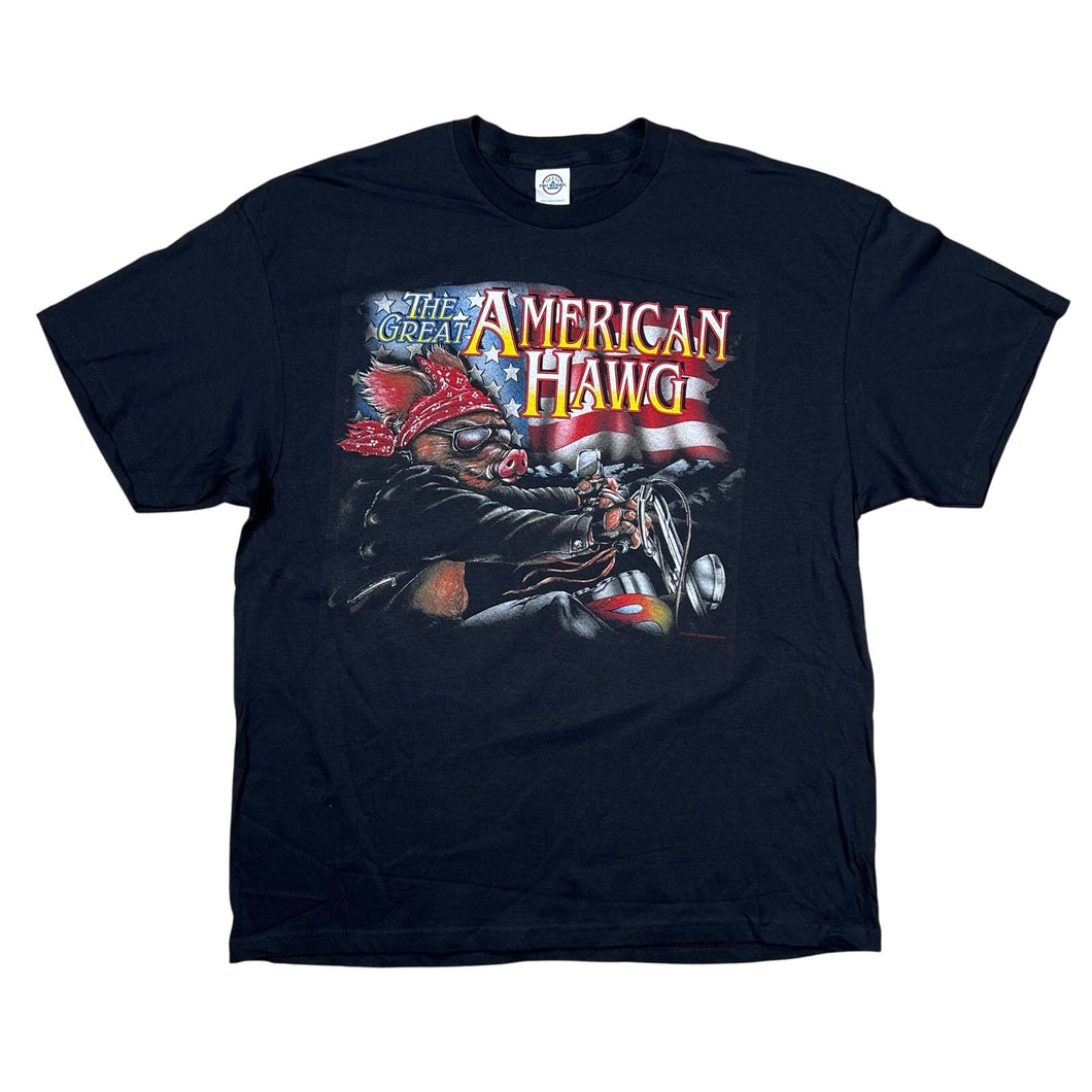 NWOT The Great American Hawg Pig Motorcycle Thunder Sportswear Tee