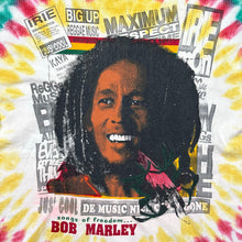 Load image into Gallery viewer, Vintage Bob Marley Songs Of Freedom Big Print Tie Dye Tee
