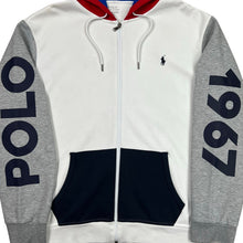 Load image into Gallery viewer, Polo Ralph Lauren 1967 Sleeve Spell Out Zip Up Hoodie Sweatshirt
