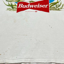 Load image into Gallery viewer, Vintage 1993 Budweiser Hooked On Walleye Fish Beer Promo Tee
