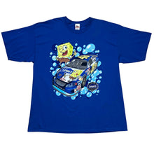 Load image into Gallery viewer, Vintage 2003 Nickelodeon SpongeBob Lowe’s Team Racing NASCAR Tee

