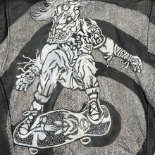 Load image into Gallery viewer, Vintage Hand Drawn Punk Skater Thinsulate Leather Jacket
