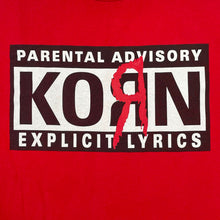 Load image into Gallery viewer, Vintage Korn Parental Advisory Explicit Band Tee
