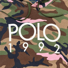 Load image into Gallery viewer, Polo Ralph Lauren 1992 Woodland Pink Camo Pullover Hoodie Sweatshirt
