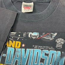 Load image into Gallery viewer, Vintage 1987 Harley Davidson American Legend James Dean Motorcycle Tee
