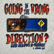 Load image into Gallery viewer, Vintage God Allows U-Turns Religious Tee
