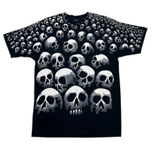 Load image into Gallery viewer, Vintage 1992 Liquid Blue Chris Pinkerton Skulls AOP Tee
