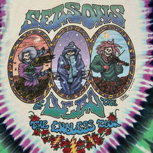 Load image into Gallery viewer, Vintage Liquid Blue Grateful Dead Jester Seasons Dead Endless Tour Tie Dye Band Tee

