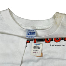 Load image into Gallery viewer, NWT Vintage 1992 NHL Pittsburgh Penguins Back To Back Stanley Cup Champs Tee
