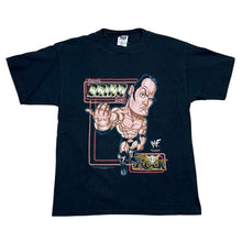 Load image into Gallery viewer, Vintage 2000 WWF The Rock Just Bring It Caricature Wrestling Tee
