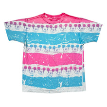 Load image into Gallery viewer, Vintage Disney Mickey Mouse Splatter Stripes AOP Tee
