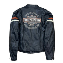 Load image into Gallery viewer, Women’s Harley Davidson Spell Out Leather Motorcycle Jacket
