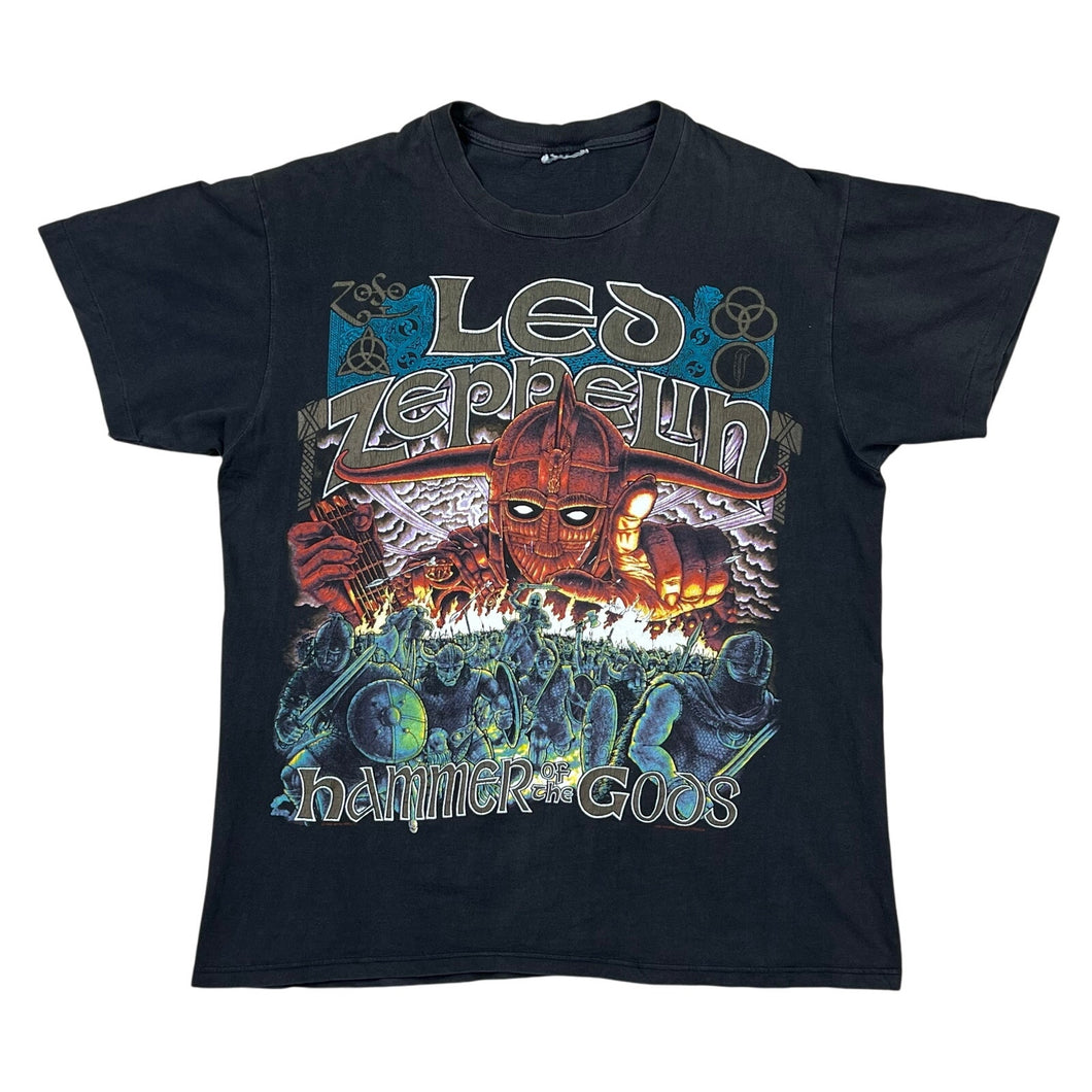 Vintage 1990 Led Zeppelin Hammer Of The Gods Band Tee