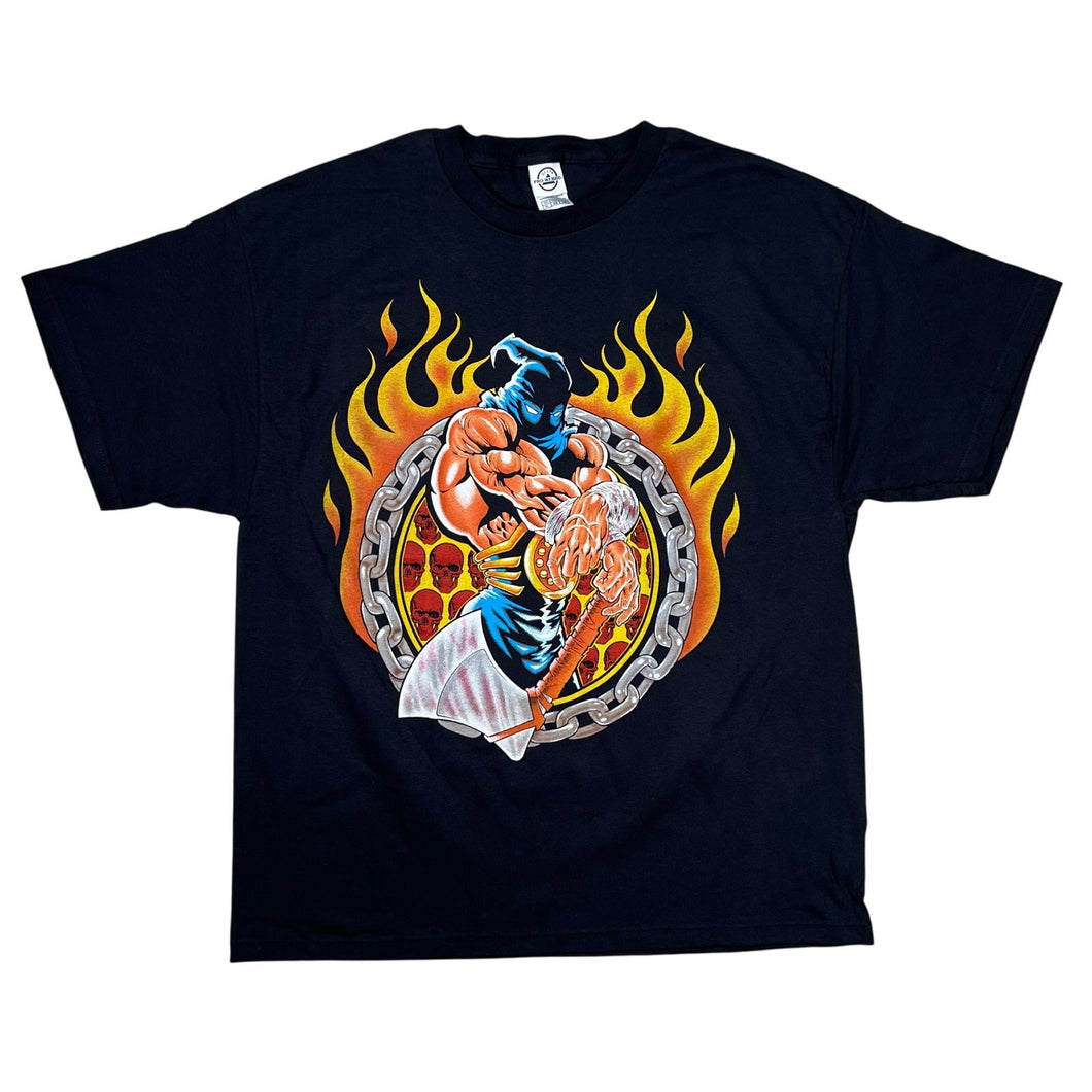 NWOT Executioner Fire Big Print Thunder Sportswear Tee
