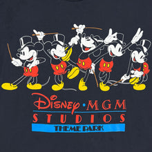 Load image into Gallery viewer, Vintage Disney MGM Studios Theme Park Mickey Mouse Top Hat Dance Tee
