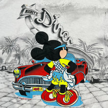 Load image into Gallery viewer, Vintage Disney Mickey Mouse Mickey’s Diner Florida AOP Tee
