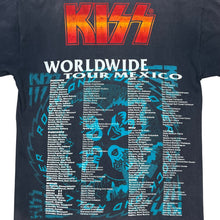 Load image into Gallery viewer, Vintage Kiss Worldwide Tour Mexico Parking Lot Bootleg AOP Band Tee
