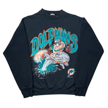 Load image into Gallery viewer, Vintage 1997 Miami Dolphins Football Taz Looney Tunes Crewneck Sweatshirt
